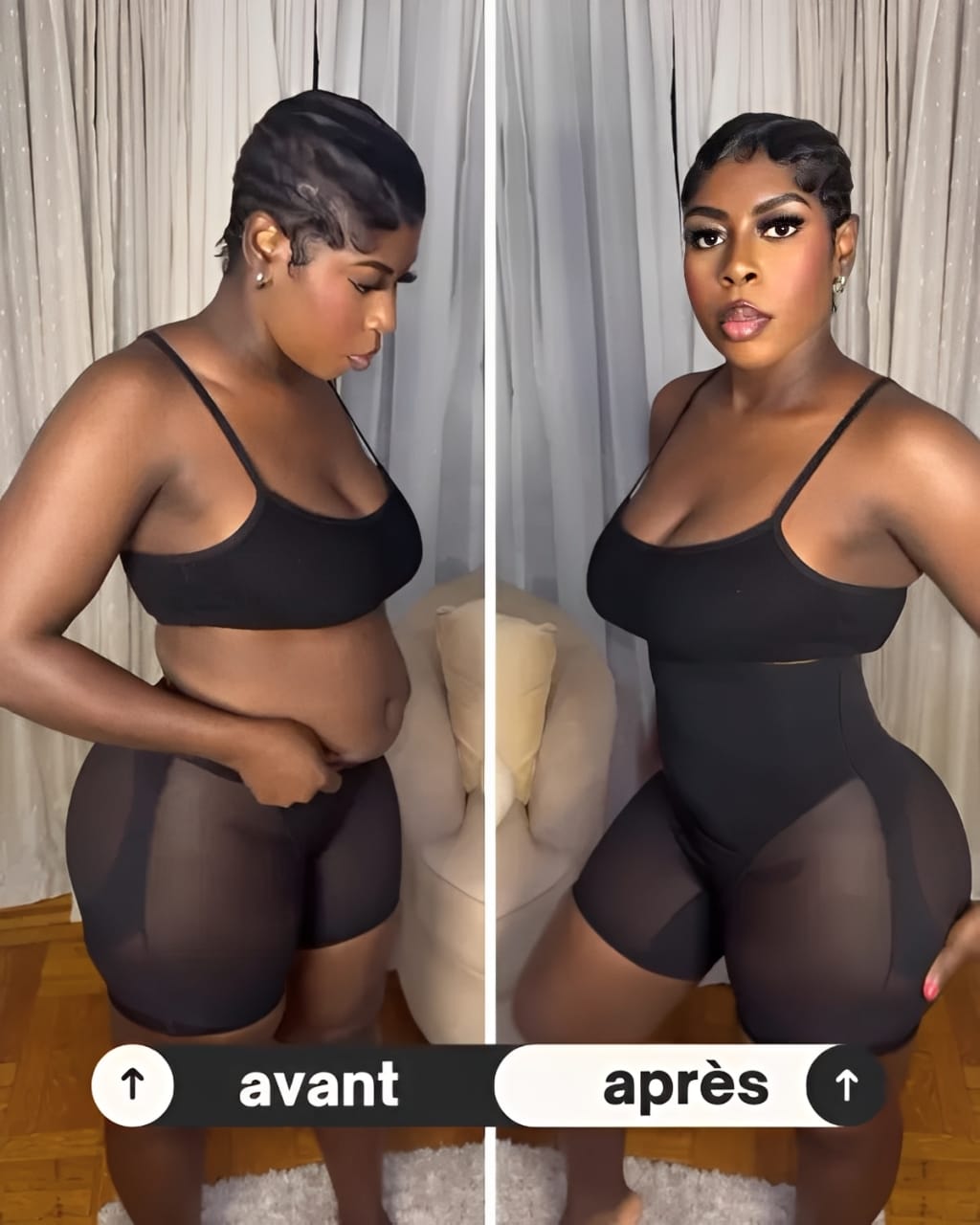 AirSlim® – Shorty gainant ventre plat Discret & Rebondi fesses