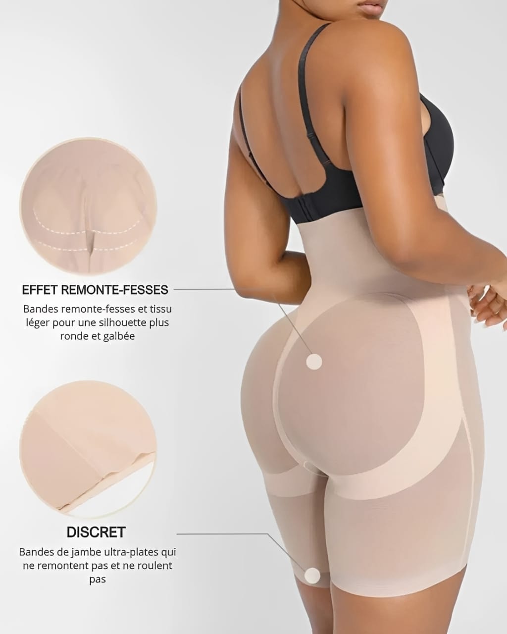 AirSlim® – Shorty gainant ventre plat Discret & Rebondi fesses